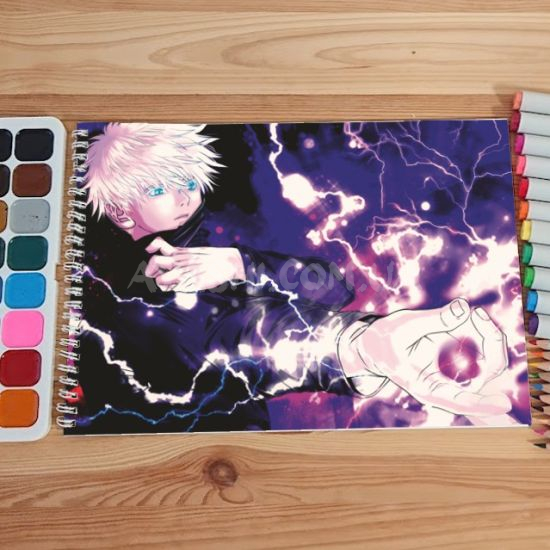 Альбом для рисования №0046 А4 Jujutsu Kaisen Мікс 15 сторінок 160 г/м + 5 сторінок 200г/м