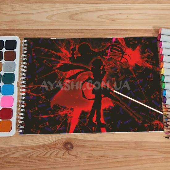 Альбом для рисования №0050 А4 Sword Art Online Мікс 15 сторінок 160 г/м + 5 сторінок 200г/м