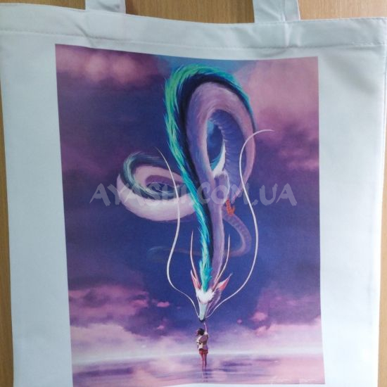 4554 Шопер Spirited Away  Білий