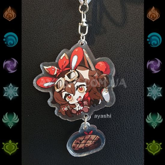 Брелок акриловый фигурка Genshin Impact  БРФ-0014-45 Эмбер подвеской Брелок акриловый фигурка Genshin Impact  БРФ-0014-45 Эмбер подвеской