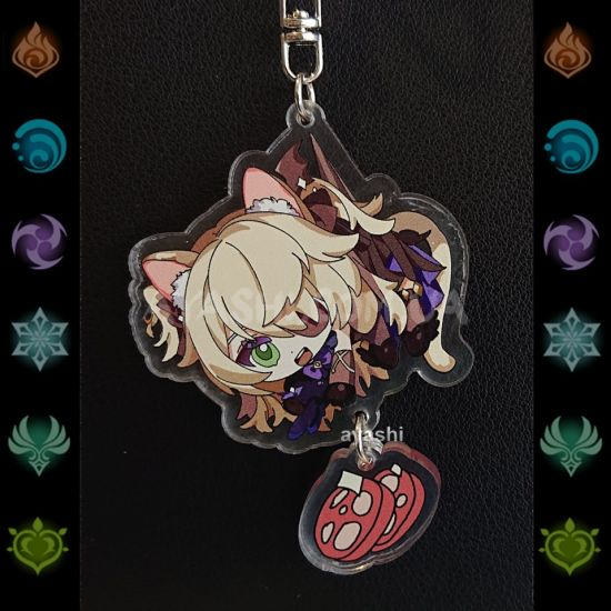 Брелок акриловий фігурка Genshin Impact БРФ-0014-52 Фішль з підвіской Брелок акриловий фігурка Genshin Impact БРФ-0014-52 Фішль з підвіской