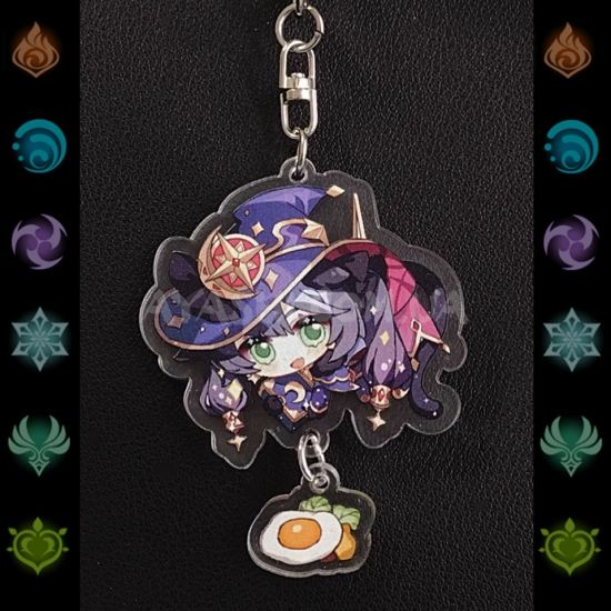 Брелок акриловий фігурка Genshin Impact БРФ-0014-09 Мона з підвіской Брелок акриловий фігурка Genshin Impact БРФ-0014-09 Мона з підвіской