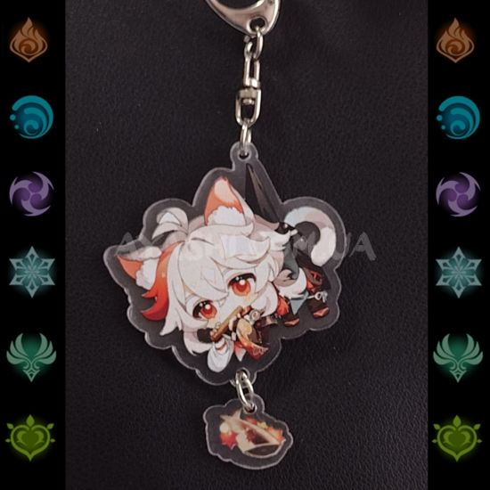 Брелок акриловий фігурка Genshin Impact БРФ-0014-16 Кадзуха з підвіской Брелок акриловий фігурка Genshin Impact БРФ-0014-16 Кадзуха з підвіской