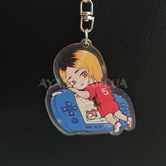 Брелок акриловий фігурка Волейбол Haikyuu!! БРФ-0002-15 Кенма Козуме  Брелок акриловий фігурка Волейбол Haikyuu!! БРФ-0002-15 Кенма Козуме 