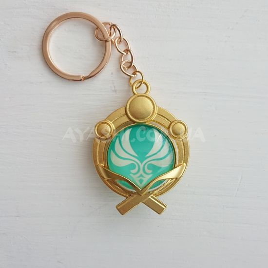 Брелок Око бога Анемо Інадзума Genshin Impact Брелок Око бога Анемо Інадзума Genshin Impact