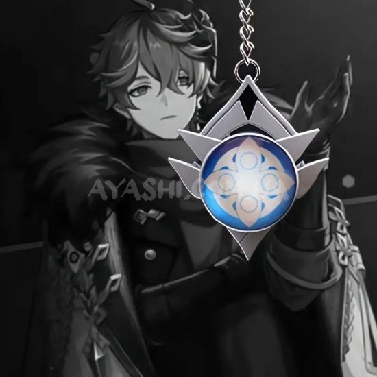 Брелок Око бога Чайлд Сніжна Genshin Impact Брелок Око бога Чайлд Сніжна Genshin Impact