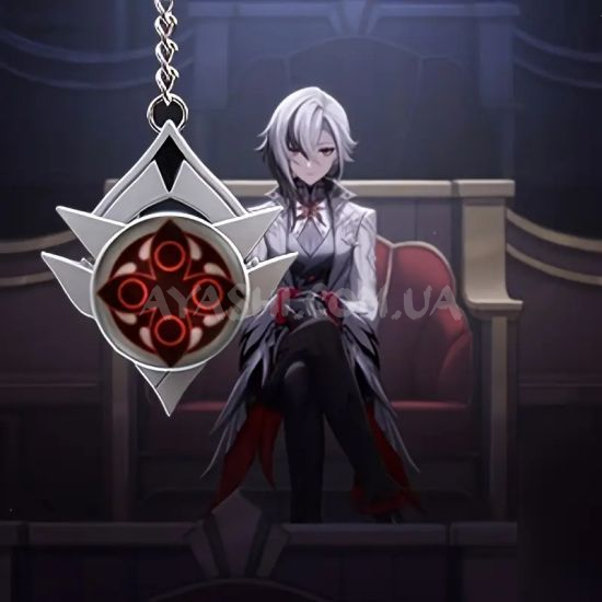 Брелок Глаз бога Слуга (Арлекино) Снежная Genshin Impact  Брелок Глаз бога Слуга (Арлекино) Снежная Genshin Impact 