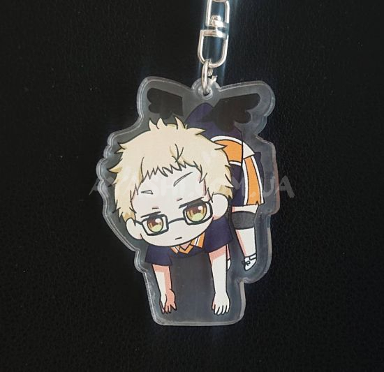 Брелок акриловий фігурка Волейбол Haikyuu!! БРФ-0002-08 Цукішіма Брелок акриловий фігурка Волейбол Haikyuu!! БРФ-0002-08 Цукішіма