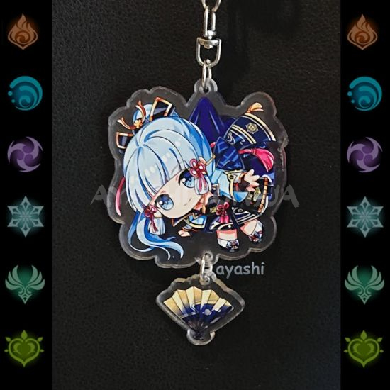 Брелок акриловий фігурка Genshin Impact БРФ-0014-24 Аяка з підвіской Брелок акриловий фігурка Genshin Impact БРФ-0014-24 Аяка з підвіской