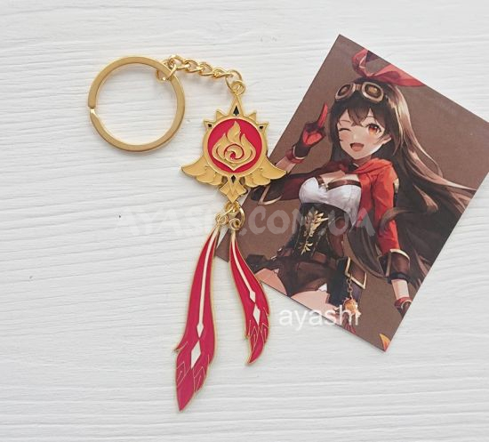 Брелок Genshin Impact БРФ-0014-55 Око бога Ембер Брелок Genshin Impact БРФ-0014-55 Око бога Ембер