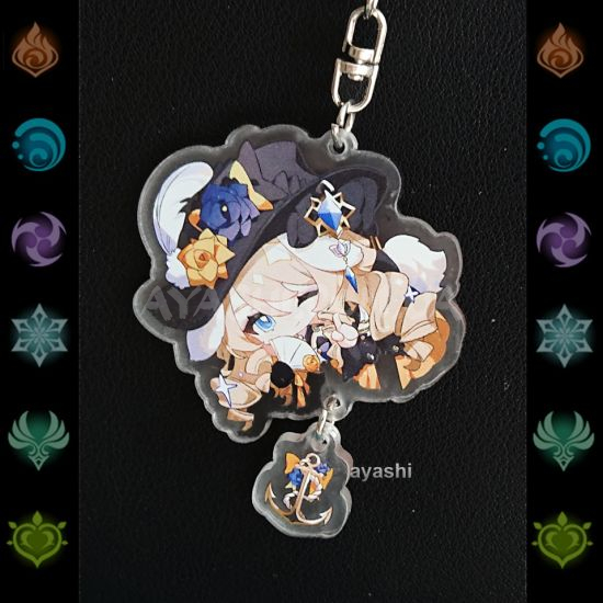 Брелок акриловий фігурка Genshin Impact БРФ-0014-95 Навія вушка з підвіской Брелок акриловий фігурка Genshin Impact БРФ-0014-95 Навія вушка з підвіской