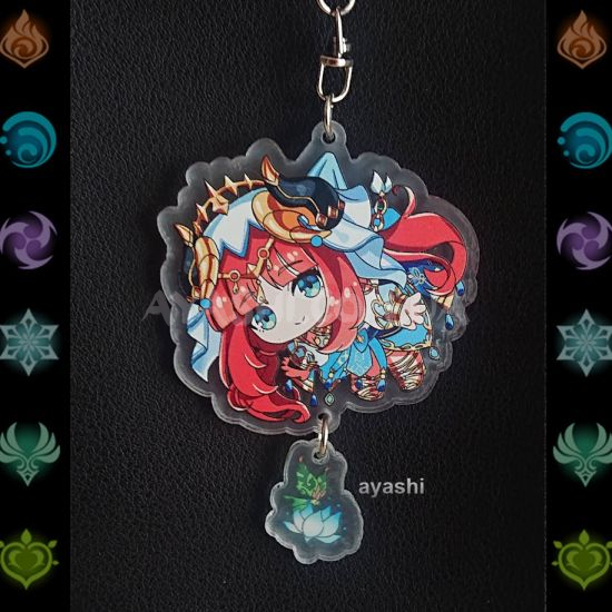 Брелок акриловый фигурка Genshin Impact  БРФ-0014-59 Нилу подвеской Брелок акриловый фигурка Genshin Impact  БРФ-0014-59 Нилу подвеской