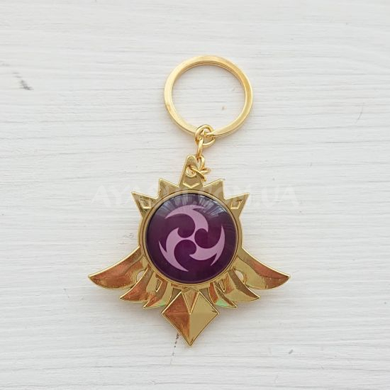 Брелок Око бога Електро Мондштадт Genshin Impact Брелок Око бога Електро Мондштадт Genshin Impact
