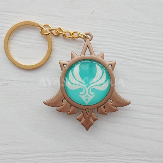 Брелок Око бога Анемо Мондштадт Genshin Impact Брелок Око бога Анемо Мондштадт Genshin Impact