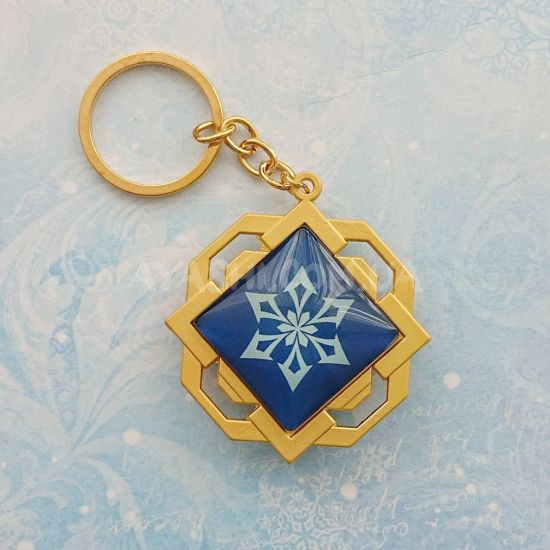 Брелок Око бога Кріо Лі Юе Genshin Impact Брелок Око бога Кріо Лі Юе Genshin Impact