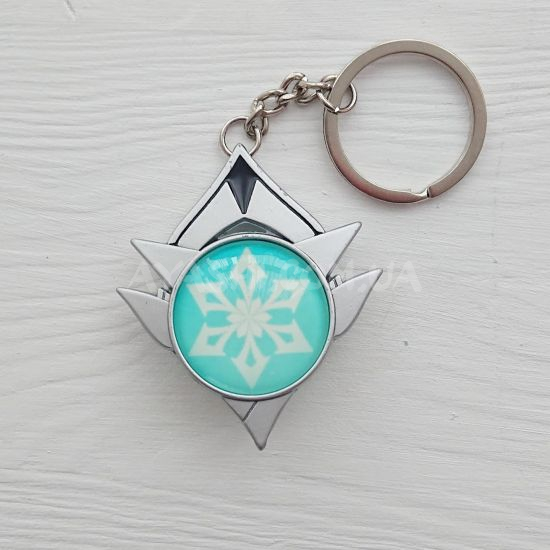 Брелок Око бога Кріо Сніжна Genshin Impact Брелок Око бога Кріо Сніжна Genshin Impact