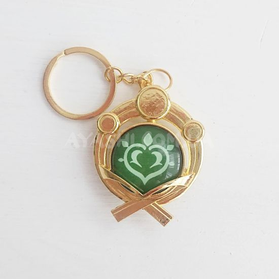 Брелок Око бога ДЕНДРО Інадзума Genshin Impact Брелок Око бога ДЕНДРО Інадзума Genshin Impact