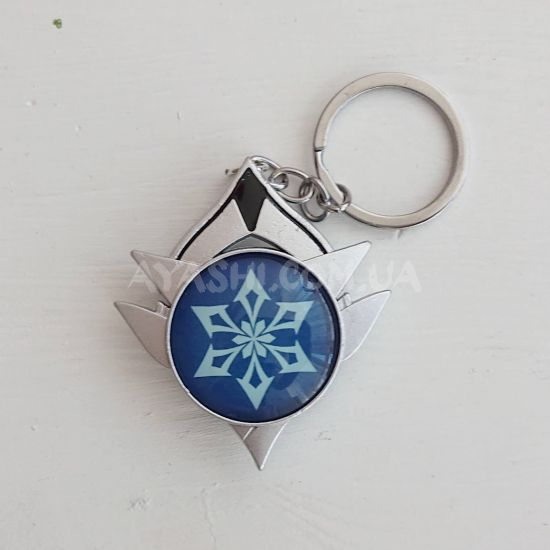 Брелок Око бога Кріо Сніжна Genshin Impact Брелок Око бога Кріо Сніжна Genshin Impact