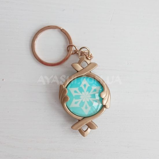 Брелок Око бога Кріо Фонтейн Genshin Impact Брелок Око бога Кріо Фонтейн Genshin Impact