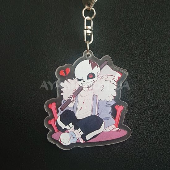 Брелок акриловый Undertale БРФ-0011-05 Санс с топором Брелок акриловый Undertale БРФ-0011-05 Санс с топором