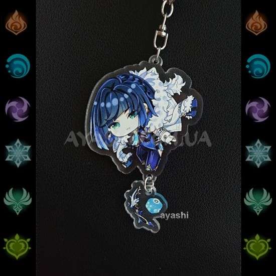Брелок акриловый фигурка Genshin Impact  БРФ-0014-64 Е Лань с подвеской Брелок акриловый фигурка Genshin Impact  БРФ-0014-64 Е Лань с подвеской