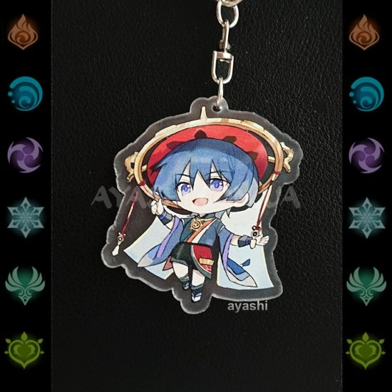 Брелок акриловий фігурка Genshin Impact БРФ-0014-66 Скарамучча  Брелок акриловий фігурка Genshin Impact БРФ-0014-66 Скарамучча 