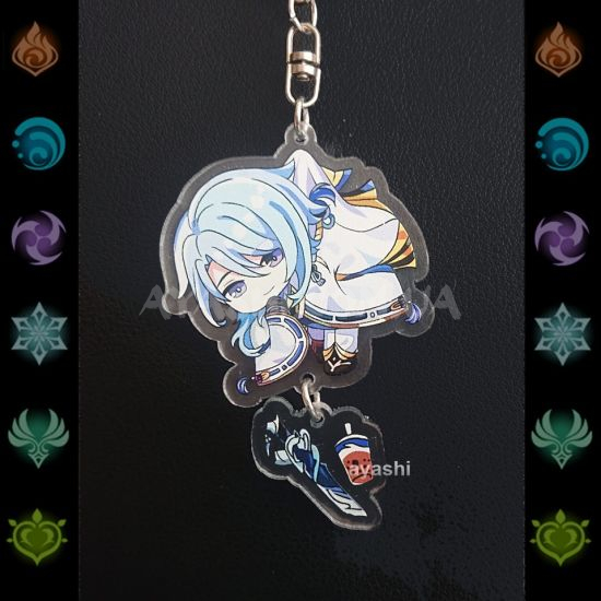 Брелок акриловый фигурка Genshin Impact  БРФ-0014-72 Аято с подвеской Брелок акриловый фигурка Genshin Impact  БРФ-0014-72 Аято с подвеской
