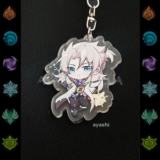 Брелок акриловий фігурка Genshin Impact БРФ-0014-79 Альбедо  Брелок акриловий фігурка Genshin Impact БРФ-0014-79 Альбедо 
