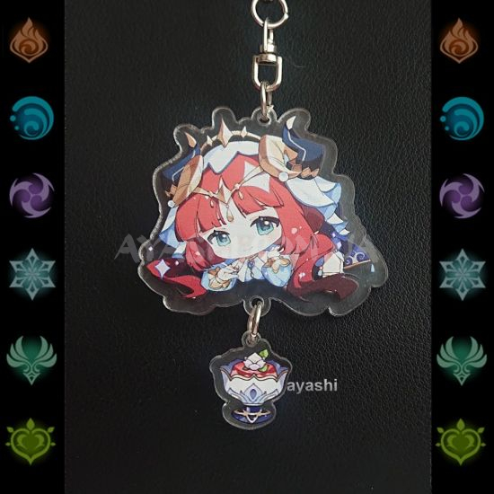 Брелок акриловий фігурка Genshin Impact БРФ-0014-81 Нілу з підвіской Брелок акриловий фігурка Genshin Impact БРФ-0014-81 Нілу з підвіской