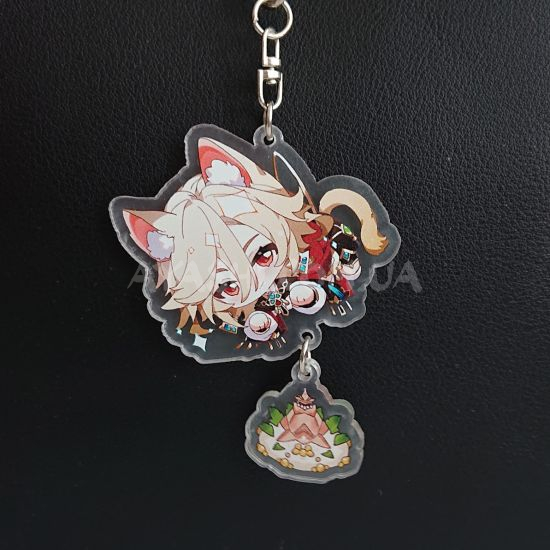 Брелок акриловий фігурка Genshin Impact БРФ-0014-86 Кавех  вушка з підвіской Брелок акриловий фігурка Genshin Impact БРФ-0014-86 Кавех  вушка з підвіской