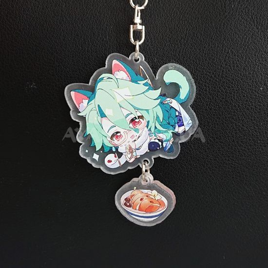 Брелок акриловый фигурка Genshin Impact  БРФ-0014-87 Бай Чжу с подвеской Брелок акриловый фигурка Genshin Impact  БРФ-0014-87 Бай Чжу с подвеской