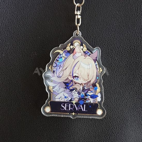 Брелок акриловый Honkai: Star Rail БРФ-0040-08 Сервал  Брелок акриловый Honkai: Star Rail БРФ-0040-08 Сервал 