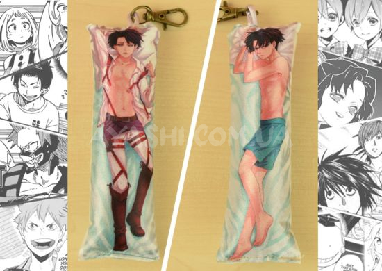 Мини-Дакимакура брелок Attack on Titan 4087 Мини-Дакимакура брелок Attack on Titan 4087