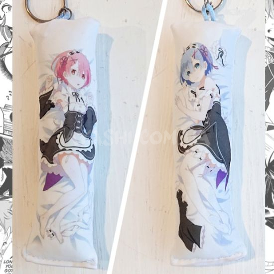 Мини-Дакимакура брелок Re Zero 4039 Мини-Дакимакура брелок Re Zero 4039