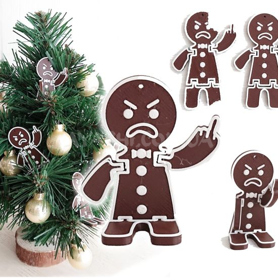 Сердиті пряникові чоловічки, 2 шт Сердиті пряникові чоловічки, 2 шт