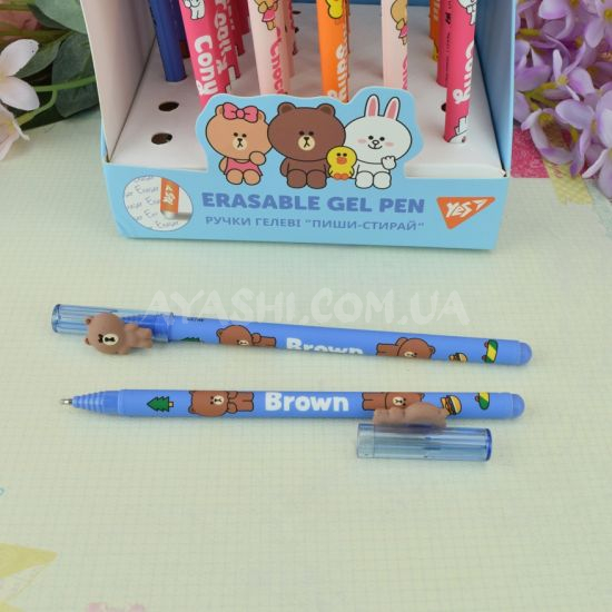 Ручка гелева Line Friends Brown 0,5 мм синя 420377 Ручка гелева Line Friends Brown 0,5 мм синя 420377