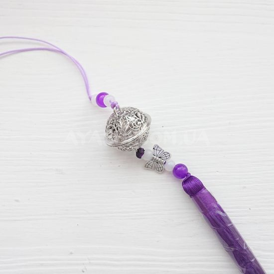 Колокольчик спокойствия №006 Фиолетовый и серебро Колокольчик спокойствия №006 Фиолетовый и серебро