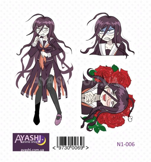 Наліпки Danganronpa N1-006 Наліпки Danganronpa N1-006