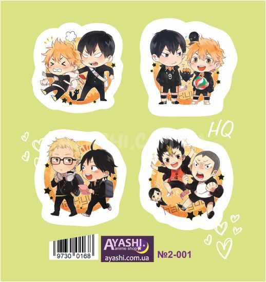 Наклейки Haikyuu!!№2-001 Наклейки Haikyuu!!№2-001