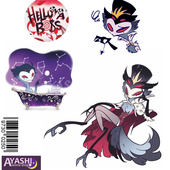 Наліпки Helluva Boss №3-002 Наліпки Helluva Boss №3-002