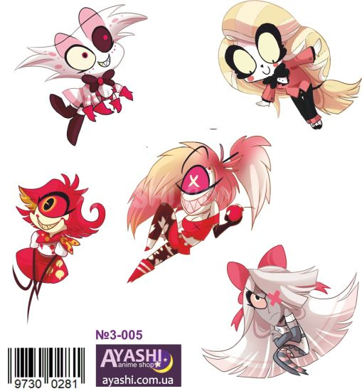 Наклейки Hazbin Hotel №3-005 Наклейки Hazbin Hotel №3-005