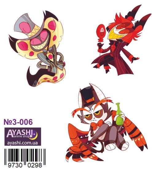 Наклейки Hazbin Hotel №3-006 Наклейки Hazbin Hotel №3-006
