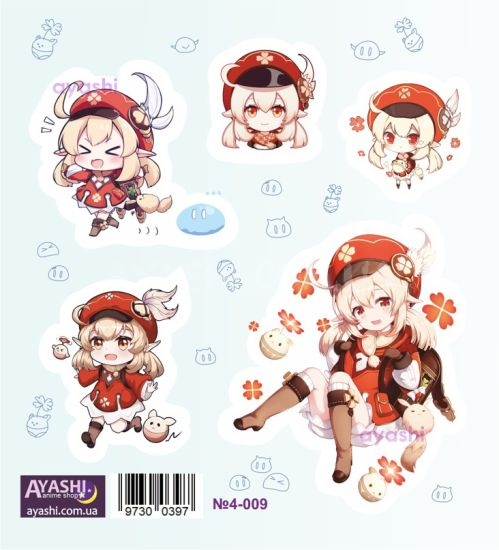 Наклейки Genshin Impact №4-009 микс Наклейки Genshin Impact №4-009 микс