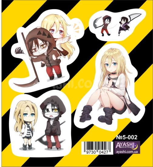 Наліпки Satsuriku no Tenshi №5-002 Наліпки Satsuriku no Tenshi №5-002