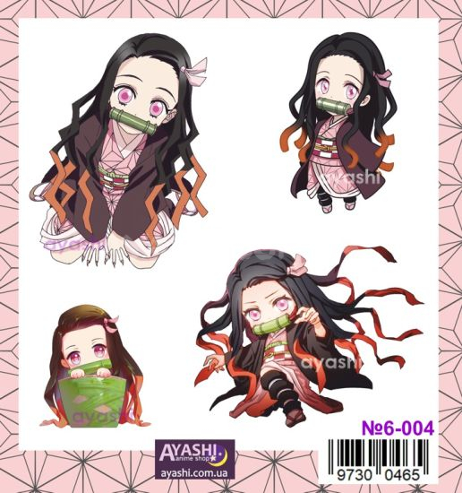 Наклейки Demon Slayer №6-004 Наклейки Demon Slayer №6-004