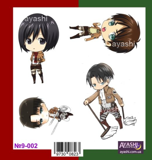 Наклейки Attack on Titan №9-002 Наклейки Attack on Titan №9-002