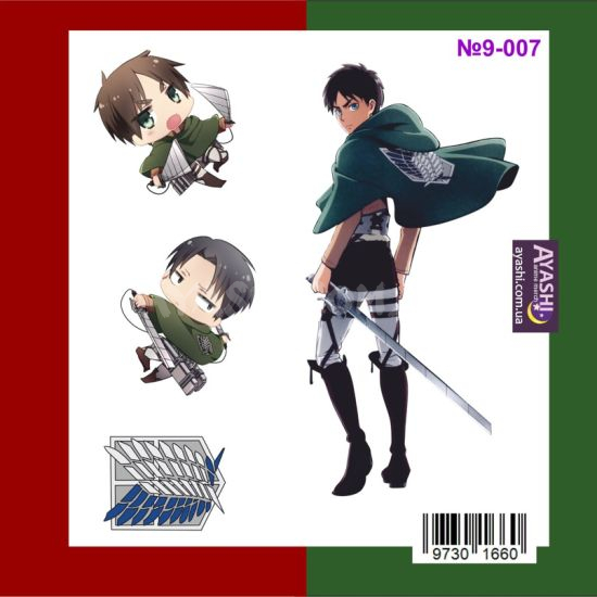 Наклейки Attack on Titan №9-007 Наклейки Attack on Titan №9-007