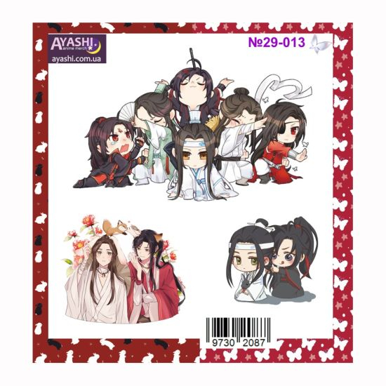 Наклейки №29-013 Міх Tian Guan Ci Fu , Mo Dao Zu Shi  , SVSSS Наклейки №29-013 Міх Tian Guan Ci Fu , Mo Dao Zu Shi  , SVSSS