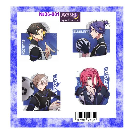 Наклейки Blue Lock №36-001 Наклейки Blue Lock №36-001