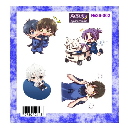 Наклейки Blue Lock №36-002 Наклейки Blue Lock №36-002